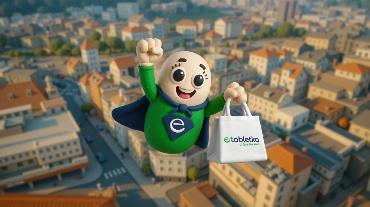 Etabletka Maskot nad městem